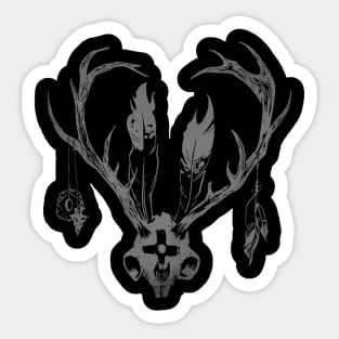 Ceremonial Skull Design Sticker